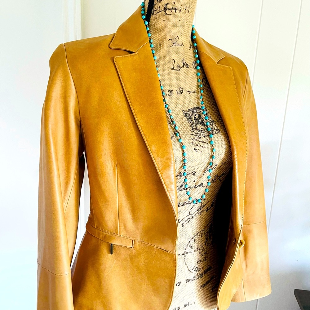 Camel Leather Jacket